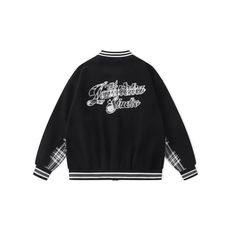 LAMLICKA Baseball Jacket Unisex Black-1