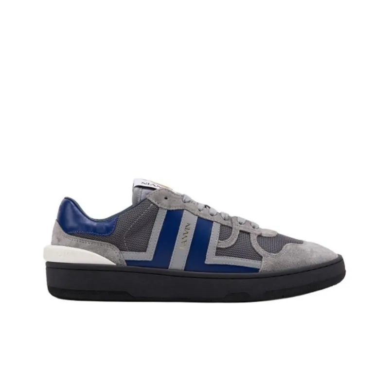 Lanvin Clay Low Top Skateboard Shoes Men's Gray-1