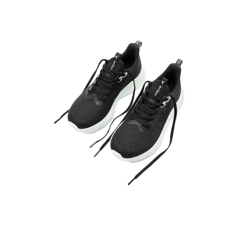 QIAODAN Yuebu 2.0 Durable Breathable Low Top Q COZY SOFT Running Shoes Women's Black White-3