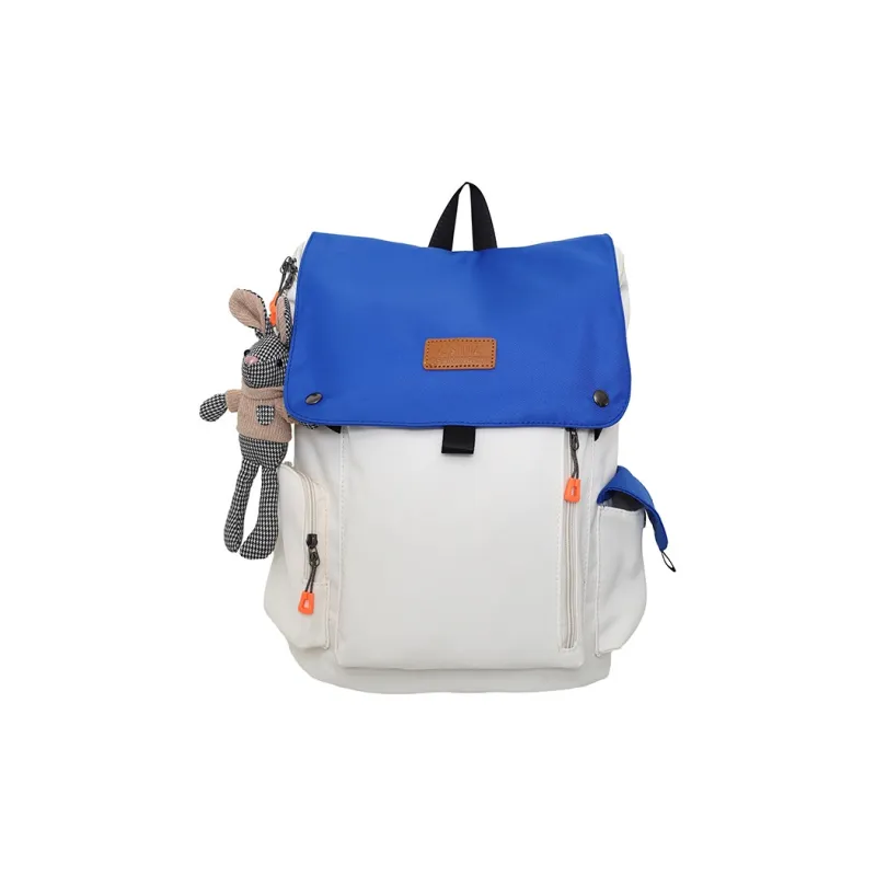 Duoluplo Doron Paul Nylon Backpack Regular Unisex Black/Light Blue/Blue/Green-8