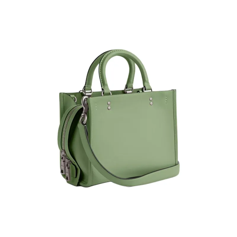 COACH Rogue Glove Tanning Shoulder Bag Crossbody Bag Handbag Medium Size Women's Silver & Light Happy Fruit Color-1