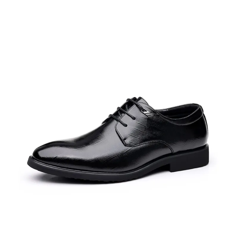 Batotem Dress Shoes Men Low Top Black Brown-0