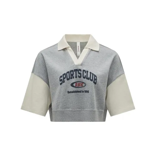 Reebok Polo Shirt Women's Light Heather Gray