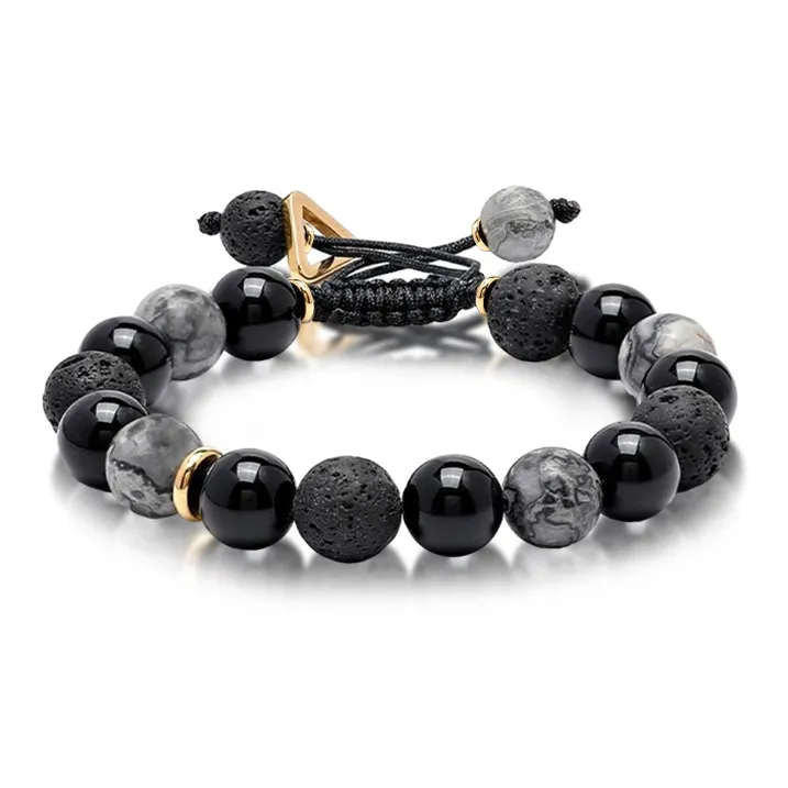 JUICY GRAPE Obsidian Bracelets Unisex-1