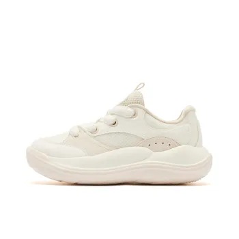 QIAODAN Cushioning Wear Resistant Low Top Casual Shoes Women's White