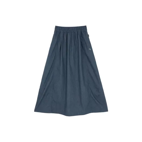 PUMA NAVY PACK Casual Long Skirts Women's Marine Blue