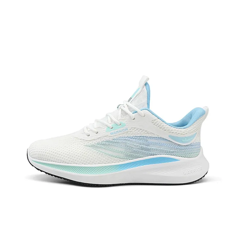 Warrior Breathable And Lightweight Low Top Casual Running Shoes Men's Blue White-0