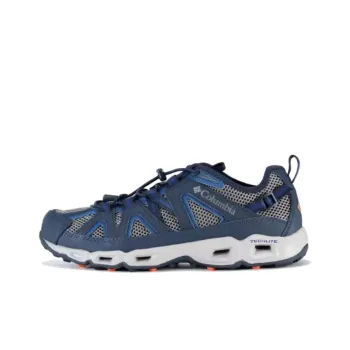 Columbia CREEL Cushioning Anti Slip And Wear Resistant Low Top Outdoor Shoes Men's Blue Gray