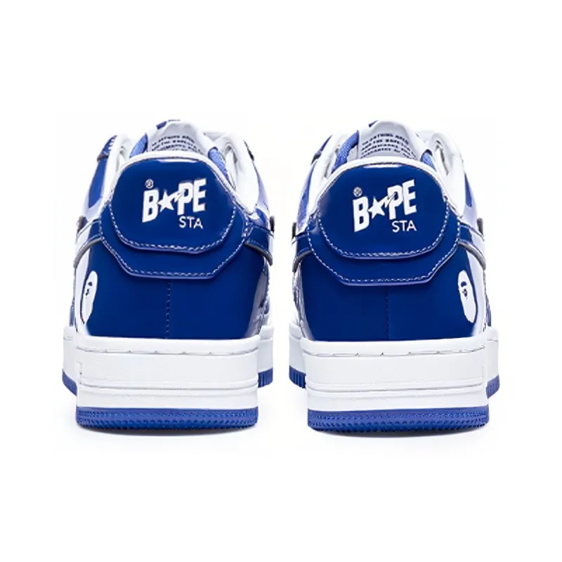 A BATHING APE STA Skateboard Shoes Women's Blue White-2
