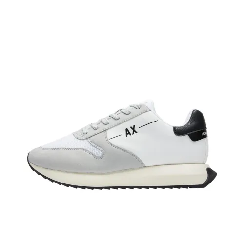 ARMANI EXCHANGEAE Low Top Casual Shoes Men's Gray White