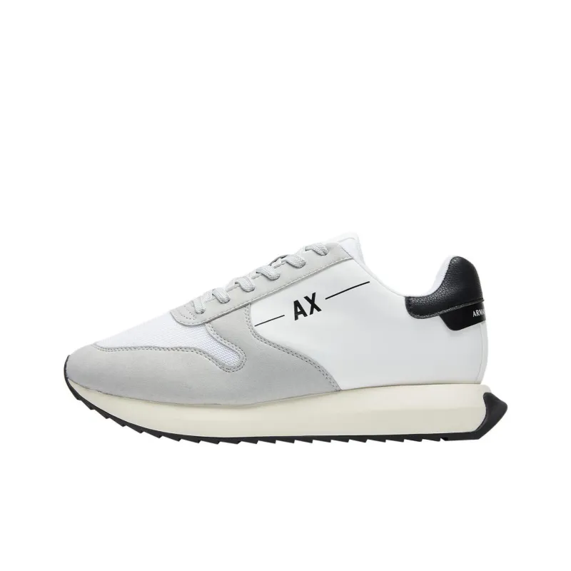 ARMANI EXCHANGEAE Low Top Casual Shoes Men's Gray White-0