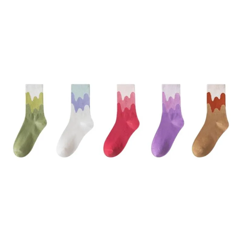 2323 Mid Calf Socks Women's 5 Pack-7