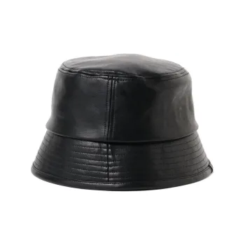 Beams Synthetic Leather Bucket Hats Men's Black./Brown
