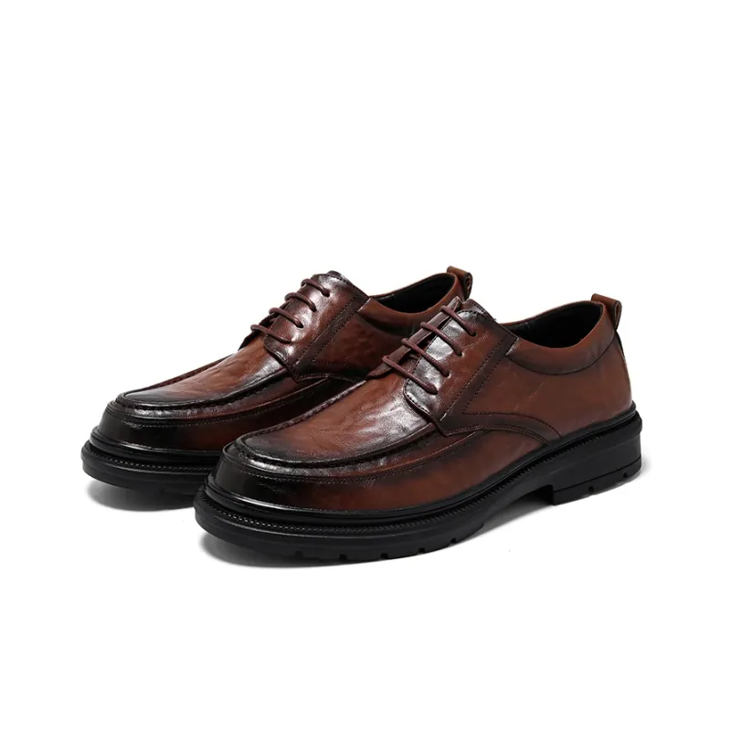 ZUWUDONG Dress Shoes Men Low Top Brown, Black-8