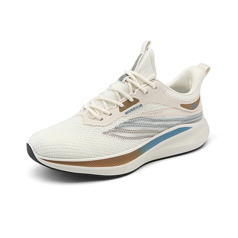 Warrior Breathable And Lightweight Low Top Casual Running Shoes Men's Blue White-8