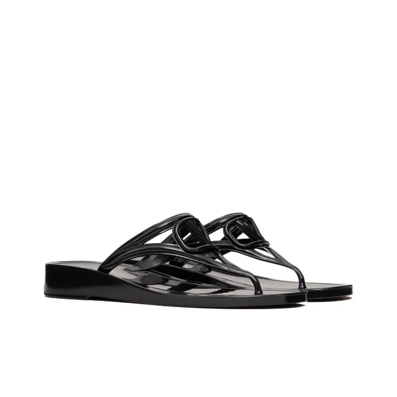 Valentino VLogo Signature Slip On Flip Flops-2