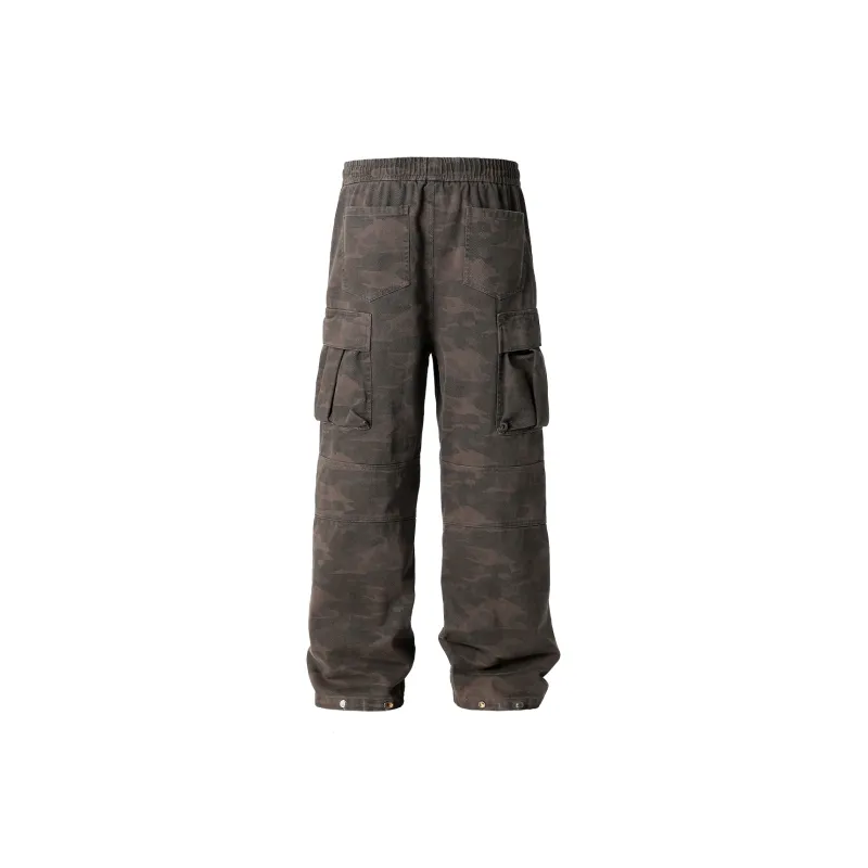 JHYQ Casual Pants Unisex Dark Gray-1