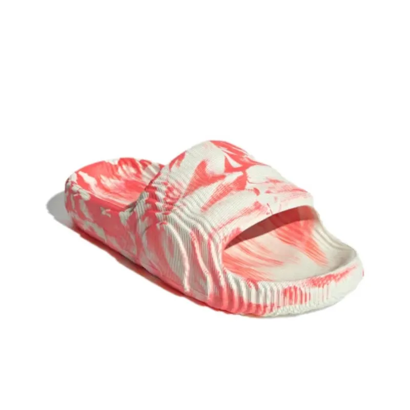Adidas Adilette 22 Slides Ivory Solar Red-2