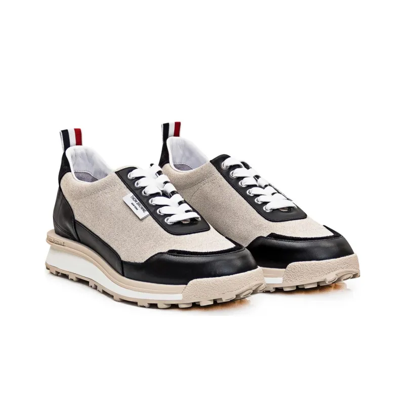 THOM BROWNE Alumni Panelled Round Toe Sneakers-2