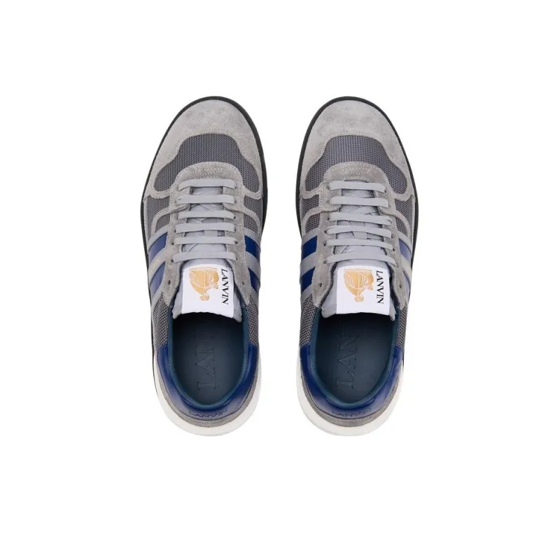 Lanvin Clay Low Top Skateboard Shoes Men's Gray-3