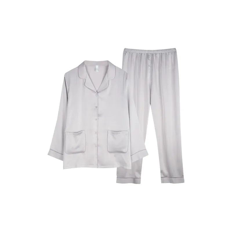 Xuan Liang Pajama Set Women's Snow Gray-0