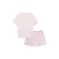 [Short-Sleeved Shorts]Cold Peach Pink-Women's