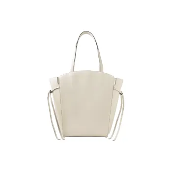 Mulberry Calfskin Tote Bag Shopping Bag Shoulder Bag Handbag Women's Egg White