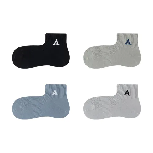 AUGUST Ankle Socks Men's 4 Pack