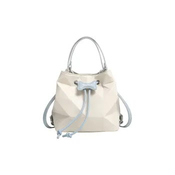 TOUTOU PU Backpack Regular Women's Cream White