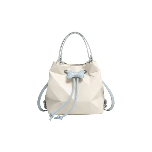 TOUTOU PU Backpack Regular Women's Cream White