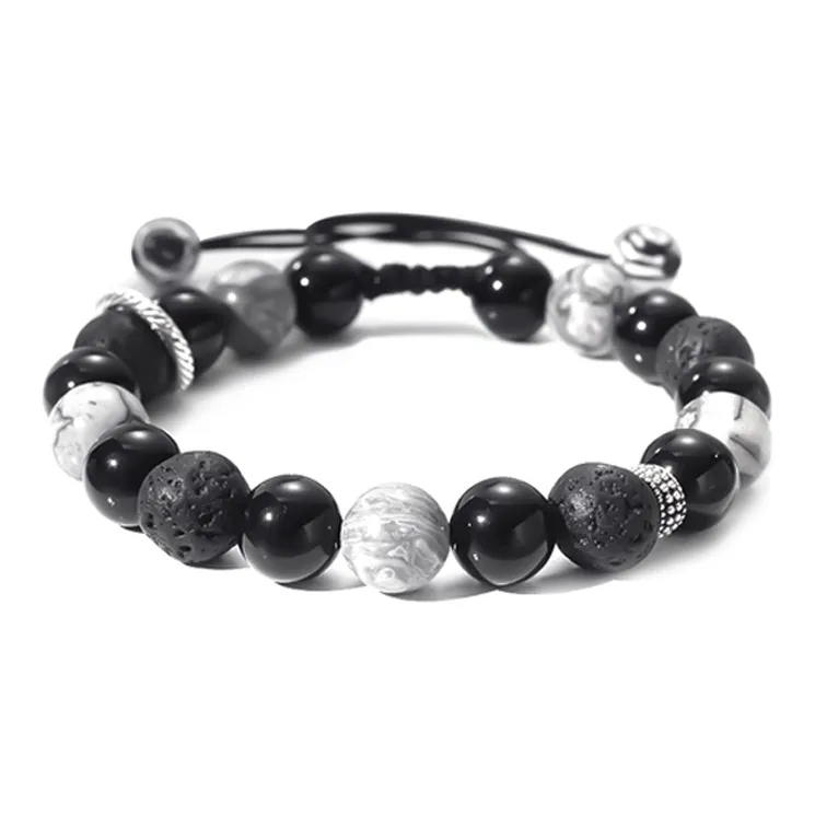 JUICY GRAPE Obsidian Bracelets Unisex-0