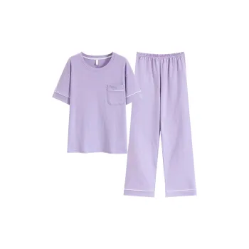 The Story Of The Flower Season Pajama Set Women's Light Purple