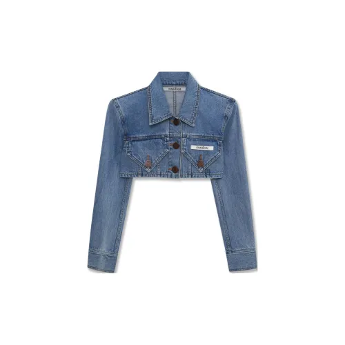 KIMHEKIM Denim Jackets Unisex Blue