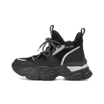 PIERCE GENTRY Chunky Sneakers Women's Mid Top Black/Black Green