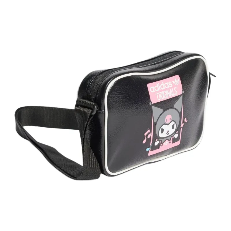 Adidas Originals Polyurethane Shoulder Bag Crossbody Bag Small Size Women's Black-1