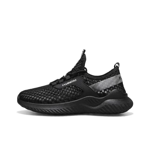 HUANQIU Casual Shoes Men Low-Top Black