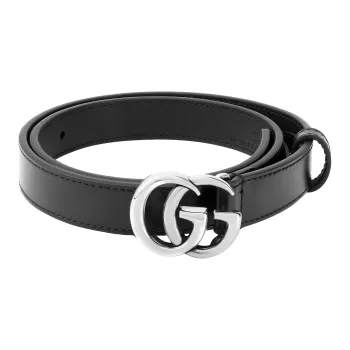 GUCCI Gg Marmont Belt Palladium toned Buckle .8 Width