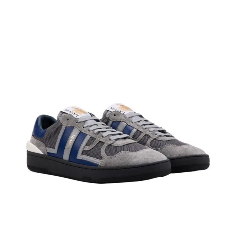 Lanvin Clay Low Top Skateboard Shoes Men's Gray-2