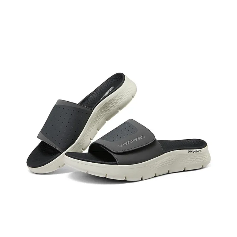 Skechers EVA Slip Resistant Abrasion Resistant Slide Slippers Men's Black-1