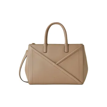 Mulberry Grained Leather Shoulder Bag Crossbody Bag Handbag Medium Size Women's Maple Leaf Brown