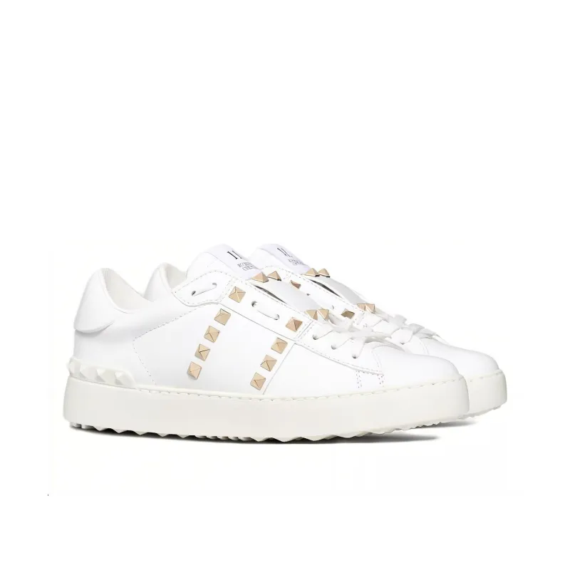 Valentino Garavani Rockstud Untitled Leather Sneakers-1