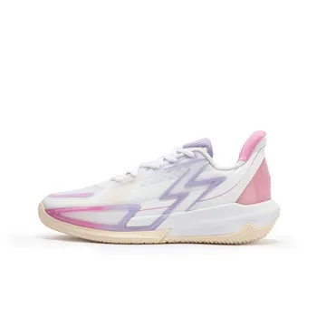 361° Big3 4.0 QUICK Basketball Shoes Women's Low Top 361 Degrees White/Digital Lavender