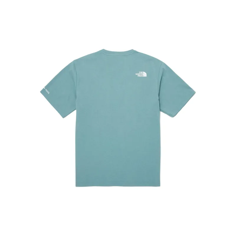 THE NORTH FACE Release S/S R/Tee T Shirt Unisex Blue Gray-1