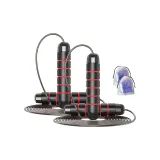 3m Extended Length Steel Wire Jump Rope (Weight Not Included) 2 Pack