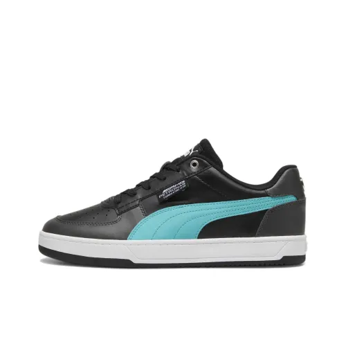 PUMA Mercedes AMG PETRONAS Caven 2.0 Anti Slip Wear Resistant Low Top Skateboard Shoes Unisex Black Blue