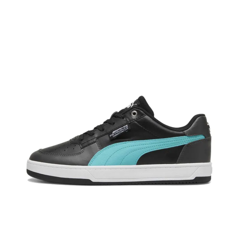 PUMA Mercedes AMG PETRONAS Caven 2.0 Anti Slip Wear Resistant Low Top Skateboard Shoes Unisex Black Blue-0