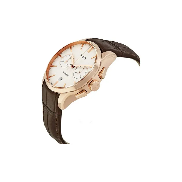 MIDO Brunner Series Automatic Mechanical Movement Men's Watches Watch 42mm Silver Dial PVD Coated Watch Case-1