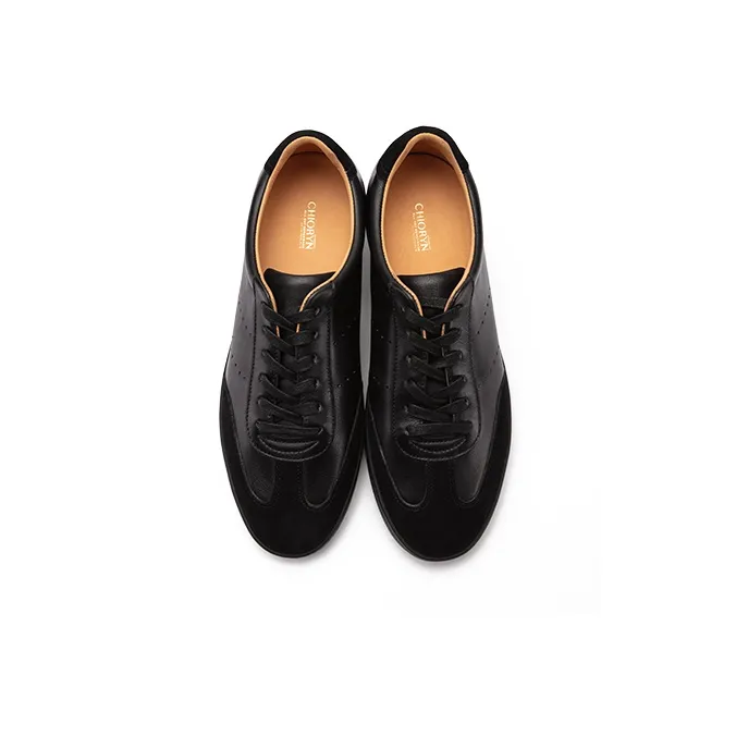 CHIORYN Low Top Skateboard Shoes Men's Black-4
