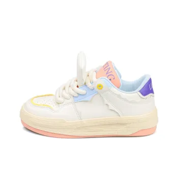 B10CROWN Anti Slip Wear Resistant Low Top Skateboard Shoes Women's Beige