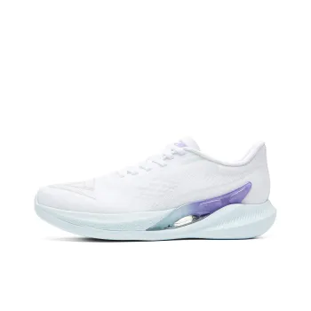 PEAK Cushioning Anti Slip And Wear Resistant Breathable Rebound Low Top Running Shoes Men's Big White Fine Blue